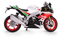 APRILLA 2021 RSV4 RR1000 WYŚCIGOWY MOTOCYKL MODEL METALOWY 1:12