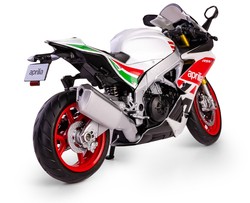 APRILLA 2021 RSV4 RR1000 WYŚCIGOWY MOTOCYKL MODEL METALOWY 1:12