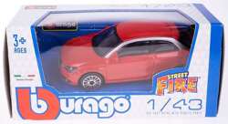 AUDI A1 CZERWONE SAMOCHÓD METALOWY AUTO MODEL BBURAGO 1:43