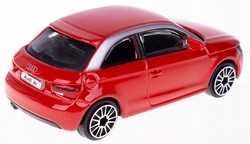 AUDI A1 CZERWONE SAMOCHÓD METALOWY AUTO MODEL BBURAGO 1:43