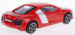 AUDI R8 CZERWONY SAMOCHÓD METALOWY AUTO MODEL KOLEKCJONERSKI BBURAGO 1:43