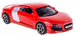 AUDI R8 CZERWONY SAMOCHÓD METALOWY AUTO MODEL KOLEKCJONERSKI BBURAGO 1:43