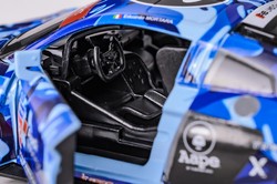 AUDI R8 LMS 2015 AAPE BLUE SAMOCHÓD METALOWY ŚWIATŁO DŹWIĘK NAPĘD 1:32