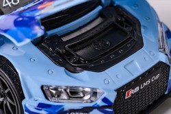 AUDI R8 LMS 2015 AAPE BLUE SAMOCHÓD METALOWY ŚWIATŁO DŹWIĘK NAPĘD 1:32