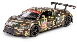 AUDI R8 LMS 2015 CAMOUFLAGE SAMOCHÓD METALOWY ŚWIATŁO DŹWIĘK NAPĘD 1:32