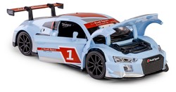 AUDI R8 LMS 2015 NIEBIESKI SAMOCHÓD METALOWY ŚWIATŁO DŹWIĘK NAPĘD 1:32