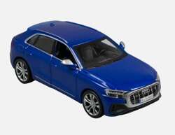 AUDI SQ8 2020 NIEBIESKI SAMOCHÓD METALOWY SUV POJAZD MODEL BBURAGO 1/32