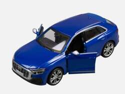 AUDI SQ8 2020 NIEBIESKI SAMOCHÓD METALOWY SUV POJAZD MODEL BBURAGO 1/32