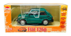 AUTO KOLEKCJONERSKIE FIAT 126P MALUCH SAMOCHÓD METALOWY WELLY 1:21