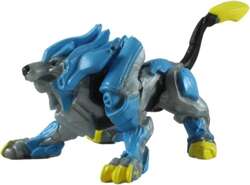 BAKUGAN HYDOROUS FIGURKA KOLEKCJONERSKA 3w1 SREBRNY WILK KARTY ŻETON