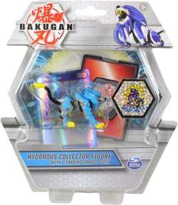 BAKUGAN HYDOROUS FIGURKA KOLEKCJONERSKA 3w1 SREBRNY WILK KARTY ŻETON