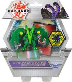 BAKUGAN NILLIOUS FIGURKA KOLEKCJONERSKA 3w1 ZIELONY DWUGŁOWY SMOK KARTY