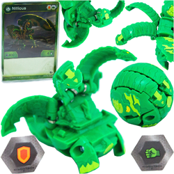 BAKUGAN NILLIOUS FIGURKA TRANSFORMUJĄCA KULA SPIN MASTER KARTA MAGNETYCZNA