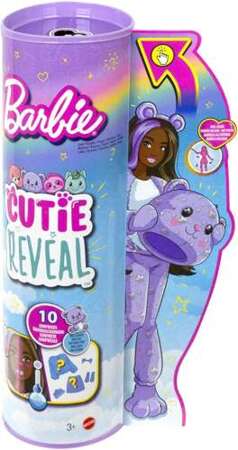 BARBIE CUTIE REVEAL LALKA W PRZEBRANIU MISIA NIESPODZIANKI ZWIERZAK MATTEL