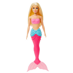 BARBIE DREAMTOPIA LALKA RÓŻOWA RUCHOMA SYRENKA BLONDYNKA MATTEL