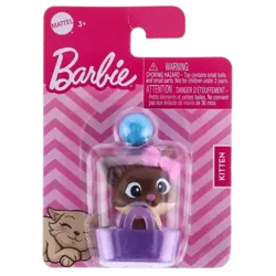 BARBIE KOTEK W KOSZYCZKU TOREBCE MATTEL FIGURKA KITTEN Z WŁÓCZKĄ