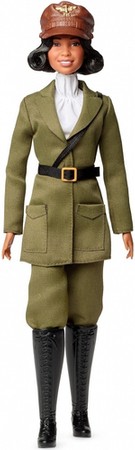 BARBIE LALKA BESSIE COLEMAN PILOTKA  KOLEKCJONERSKA MUNDUR SIGNATURE MATTEL