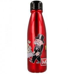 BIDON MONOPOLY ALUMINIOWY METALOWY BUTELKA NA WODĘ BANKIER 600ml