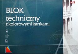 BLOK TECHNICZNY A3 KOLOROWY 10 KARTEK 160 G UNIPAP