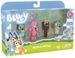 BLUEY FIGURKI 4-PAK PIESKI BLUE I PRZYJACIELE COCO HONEY SNICKERS RUCHOME