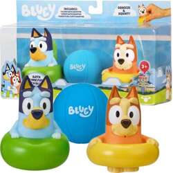 BLUEY FIGURKI ZABAWKI DO KĄPIELI TRYSKAJĄCE WODĄ BLUEY I BINGO 3-PAK 13063