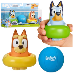 BLUEY FIGURKI ZABAWKI DO KĄPIELI TRYSKAJĄCE WODĄ BLUEY I BINGO 3-PAK 13063