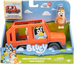 BLUEY SAMOCHÓD Z FIGURKĄ CHILLI WÓZ POJAZD Z NAPĘDEM 4x4 FIGURKA