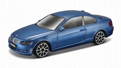 BMW 335i NIEBIESKI SAMOCHÓD METALOWY AUTO MODEL BBURAGO 1/43