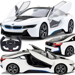 BMW I8 BIAŁY SAMOCHÓD ZDALNIE STEROWANY SPORTOWY R/C 1:14 RASTAR