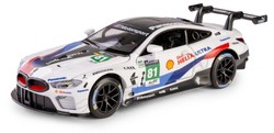 BMW M8 GTE 2018 #81 SAMOCHÓD MODEL METALOWE AUTO ŚWIATŁO DŹWIĘK NAPĘD 1:32