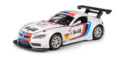 BMW Z4 GT3 BIAŁY SAMOCHÓD MODEL WYSCIGOWY METALOWY POJAZD NAPĘD 1:38