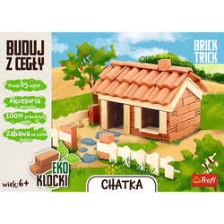 BRICK TRICK CHATKA BUDUJ Z PRAWDZIWEJ CEGŁY KLOCKI TREFL BUDOWNICZY DOMEK