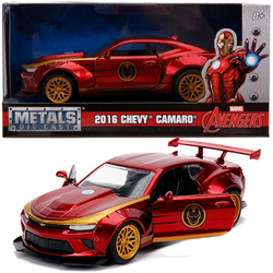 CHEVROLET CAMARO MARVEL AVENGERS IRON MAN POJAZD SAMOCHÓD MODEL 1:32 JADA