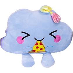 CHMURKA Z KAWAŁKIEM PIZZY PLUSZAK MASKOTKA PRZYTULANKA 32 CM KAWAII 