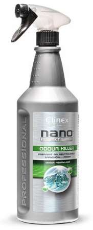 CLINEX NEUTRALIZATOR ZAPACHÓW NANO PROTECT SILVER ODŚWIEŻACZ 1L - 4 szt. 