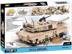 COBI AMERYKAŃSKI CZOŁG M1A2 ABRAMS KLOCKI KONSTRUKCYJNE WOJSKO 1:35 975 EL.