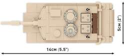 COBI CZOŁG ABRAMS M1A2 POLSKIE KLOCKI KONSTRUKCYJNE 1:72 WOJSKO MILITARIA