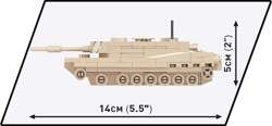 COBI CZOŁG ABRAMS M1A2 POLSKIE KLOCKI KONSTRUKCYJNE 1:72 WOJSKO MILITARIA