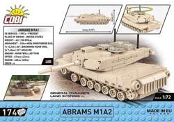 COBI CZOŁG ABRAMS M1A2 POLSKIE KLOCKI KONSTRUKCYJNE 1:72 WOJSKO MILITARIA