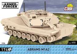 COBI CZOŁG ABRAMS M1A2 POLSKIE KLOCKI KONSTRUKCYJNE 1:72 WOJSKO MILITARIA