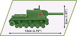 COBI CZOŁG ISU 152 POLSKIE KLOCKI KONSTRUKCYJNE 1:72 WOJSKO MILITARIA 135EL