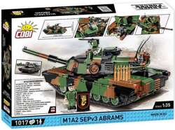 COBI CZOŁG M1A2 SEPv3 ABRAMS SYRENKA KLOCKI KONSTRUKCYJNE 1017 EL. 1:35