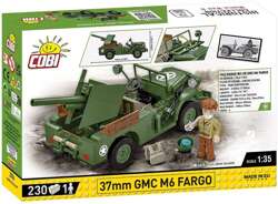 COBI GMC M6 FARGO 37mm POJAZD PANCERNY WOJSKOWY POLSKIE KLOCKI WW2