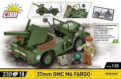 COBI GMC M6 FARGO 37mm POJAZD PANCERNY WOJSKOWY POLSKIE KLOCKI WW2