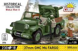 COBI GMC M6 FARGO 37mm POJAZD PANCERNY WOJSKOWY POLSKIE KLOCKI WW2