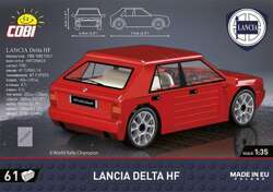 COBI LANCIA DELTA HF 1987 YOUNGTIMER POLSKIE KLOCKI RAJDÓWKA SAMOCHÓD AUTO