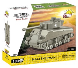 COBI M4A3 SHERMAN CZOŁG AMERYKAŃSKI OBROTOWA WIEŻA POLSKIE KLOCKI WW2