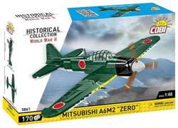 COBI MITSUBISHI A6M2 ZERO MYŚLIWIEC WOJSKOWY JAPOŃSKI SAMOLOT KLOCKI WW2