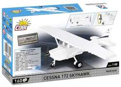 COBI SAMOLOT CESSNA 172 SKYHAWK-WHITE POLSKIE KLOCKI KONSTRUKCYJNE 160 EL.