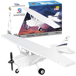 COBI SAMOLOT CESSNA 172 SKYHAWK-WHITE POLSKIE KLOCKI KONSTRUKCYJNE 160 EL.